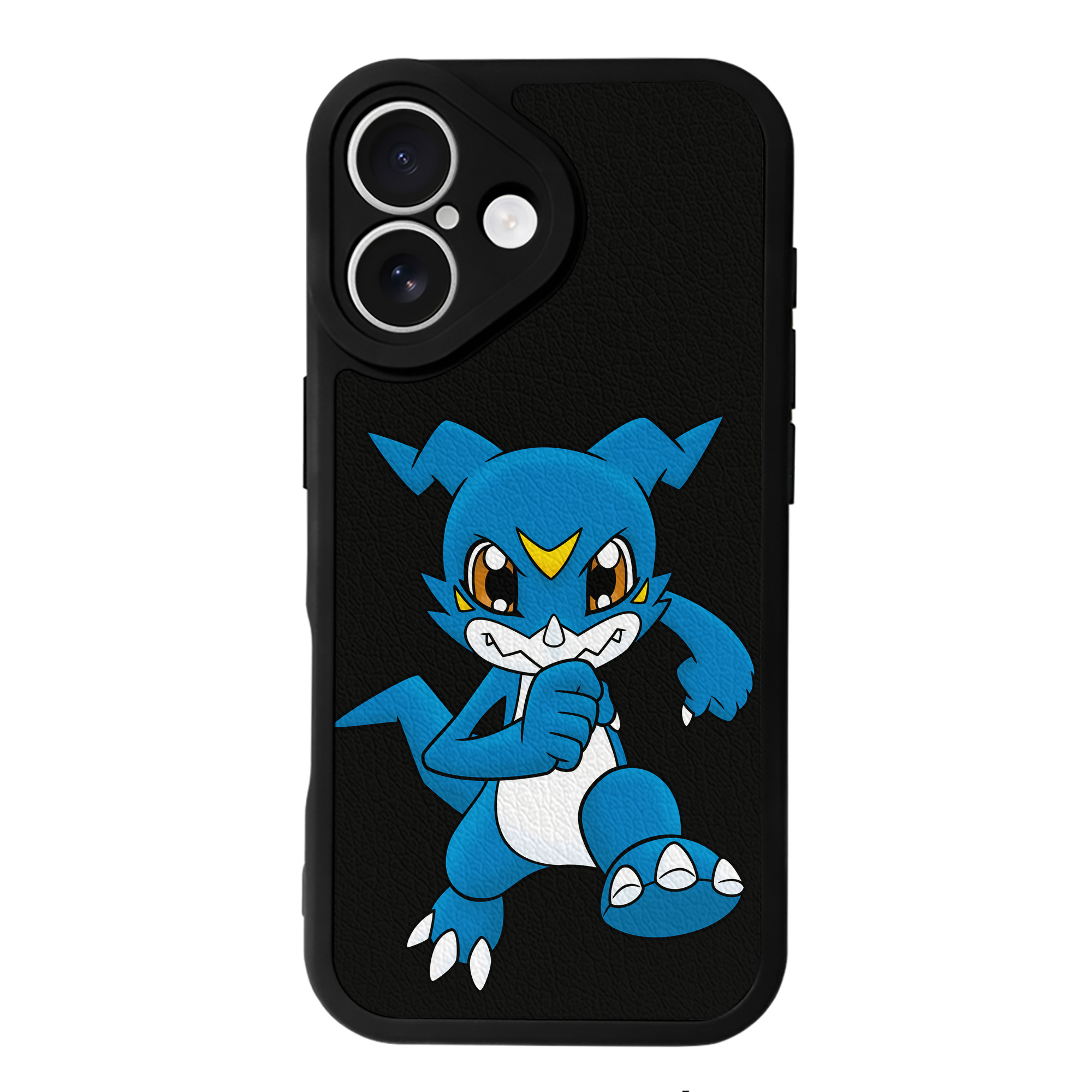 （画像用） Digimon デジタルモンスター/デジモン 【iPhone 16シリーズ対応】シリコンスマホケース（レザー調） 材質：シリコン